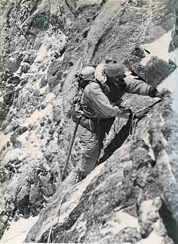 
Kangchenjunga First Ascent George Band climbing on May 25 1955 - Kangchenjunga The Untrodden Peak book
